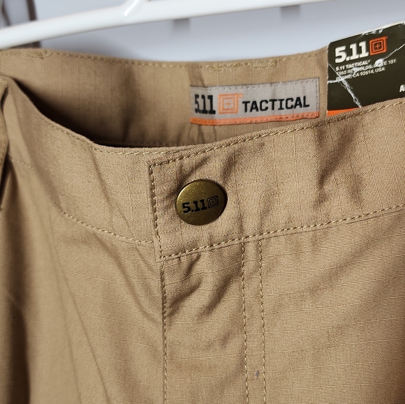 5.11 Taclite Pro Pants 36x30 Relaxed Fit Khaki Cargo Teflon - Picture 10 of 15